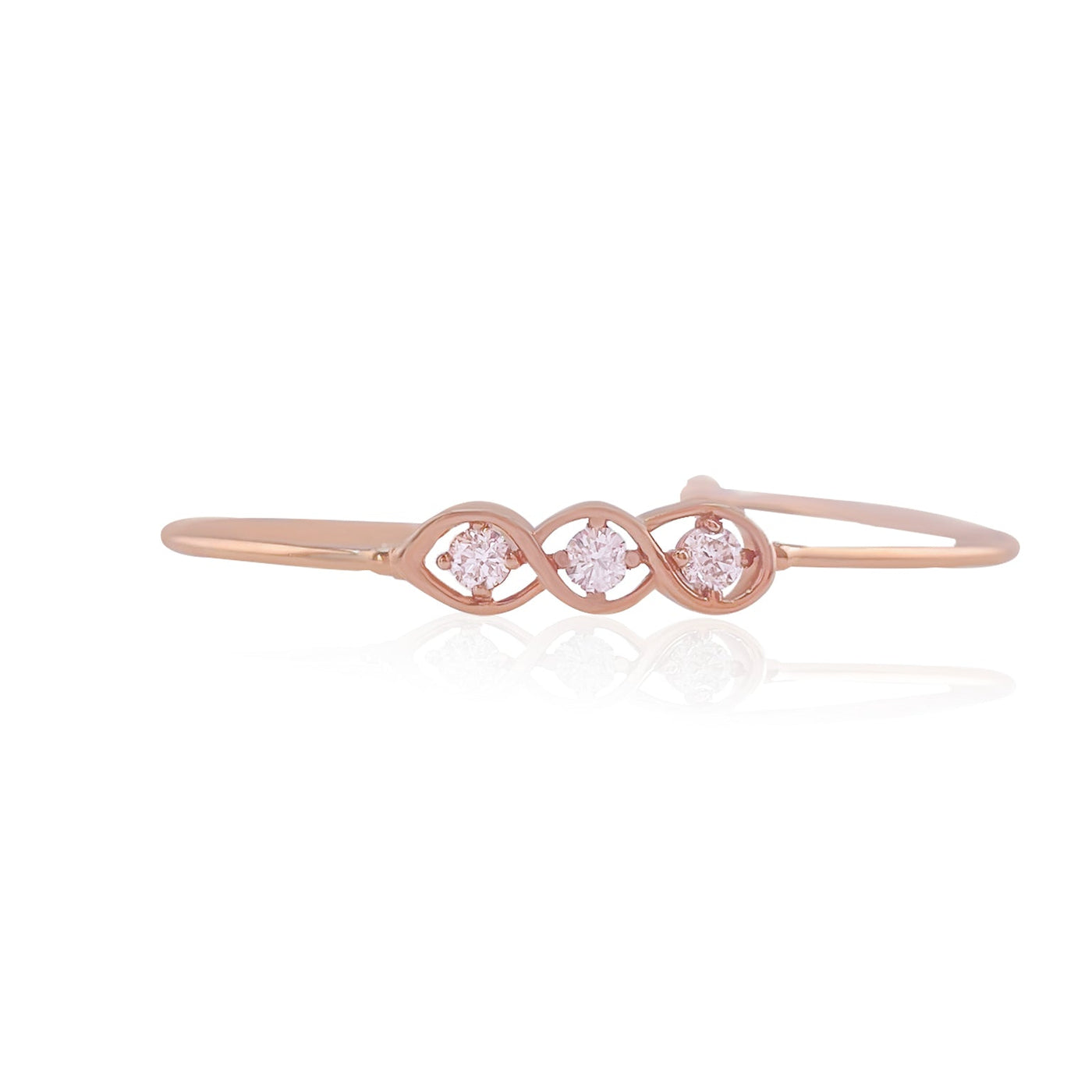 Lucchi 18k Rose Gold with Diamonds - Bracelet Style 16