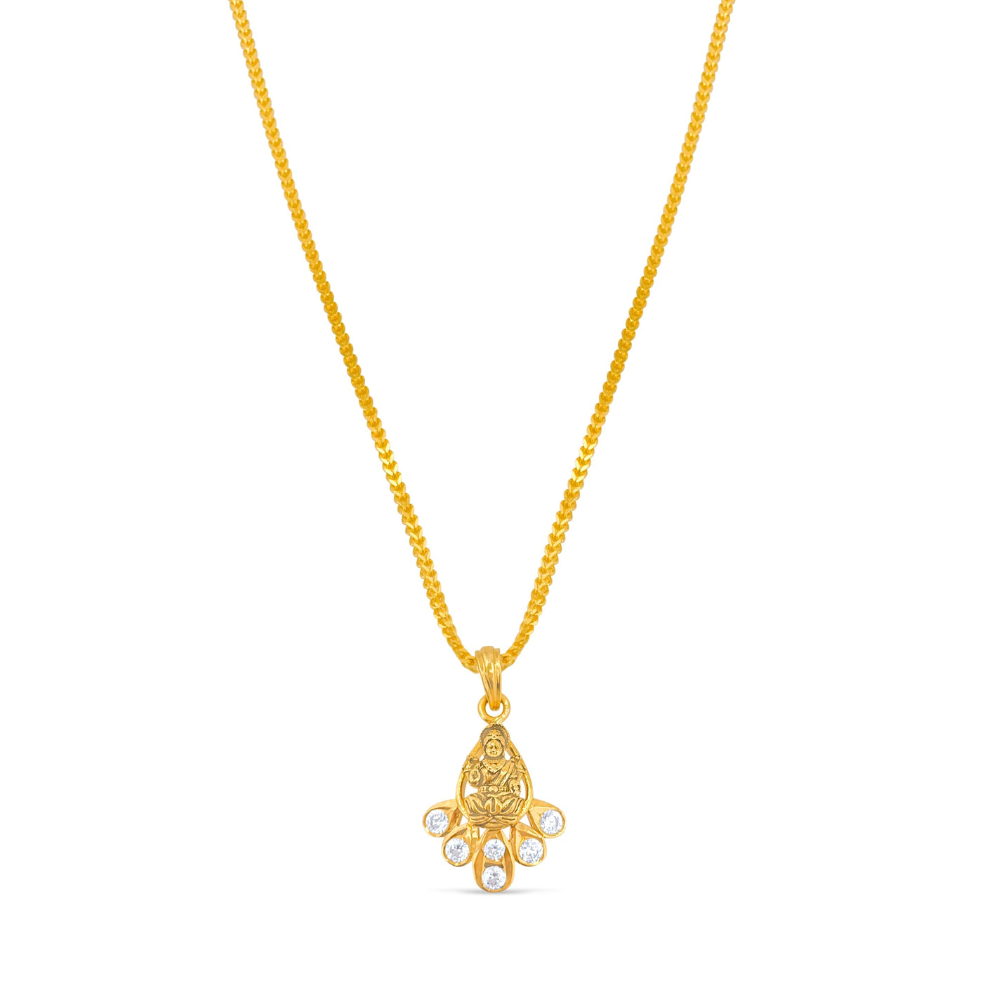 Lucchi 22k Yellow Gold with Stone - Pendant Style 23