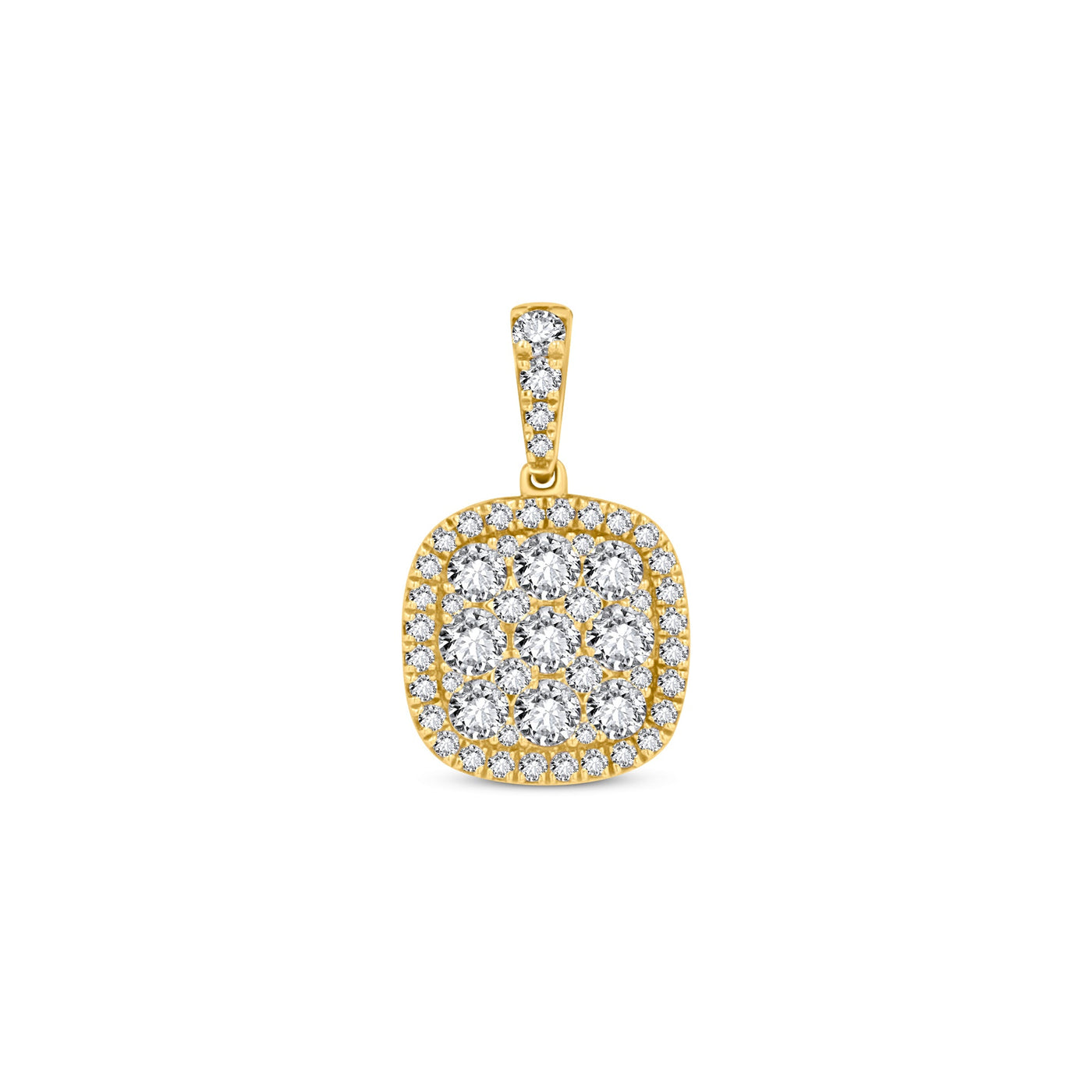 Lucchi 18k Yellow-Gold with Diamonds - Pendant Style 9