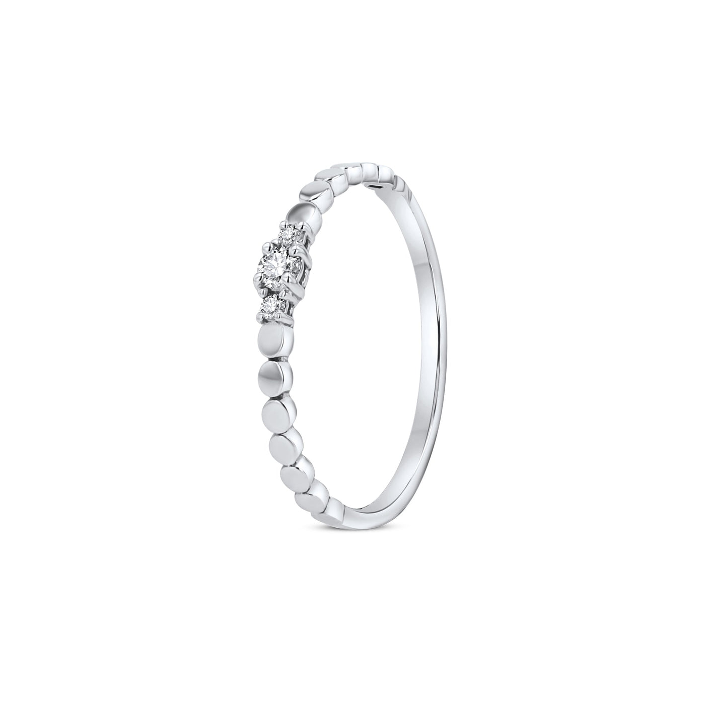 Lucchi 18k White-Gold with Diamonds - Ring Style 10