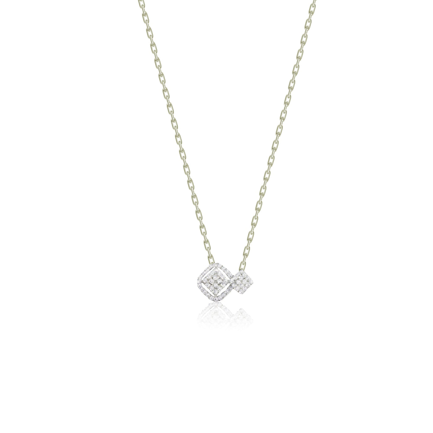 Lucchi 18k White Gold with Diamonds - Necklace Style 27