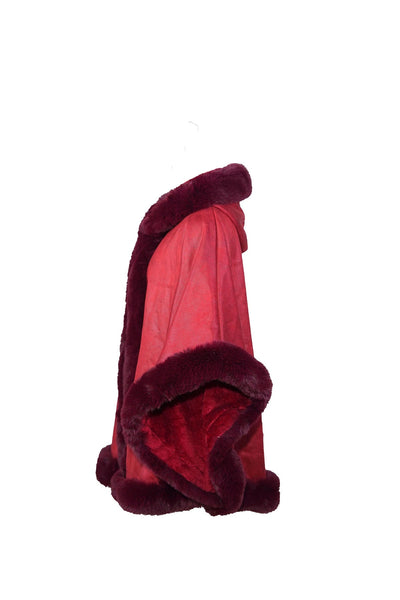 Women's Hooded Cape Exclusive Design - Red