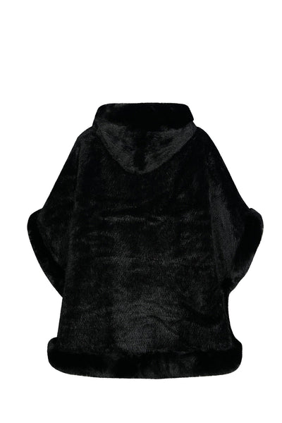 Women's Hooded Cape Exclusive Design - Black