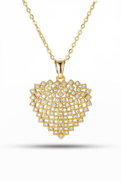 Lucchi Heart-Shaped Pendant Necklace - Exclusive Design 2