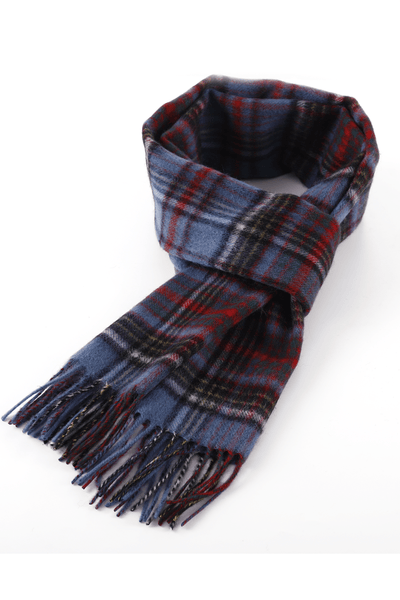 100% Pure Cashmere Scarf Design Anderson Tartan - Big Size