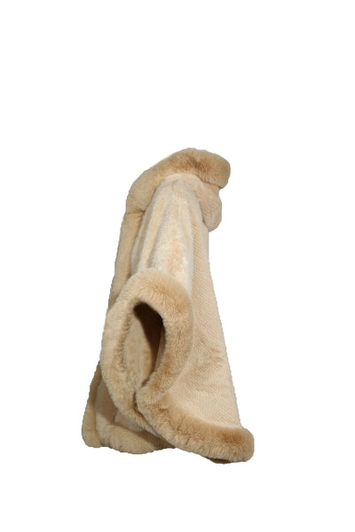 Women's Hooded Cape Exclusive Design - Beige