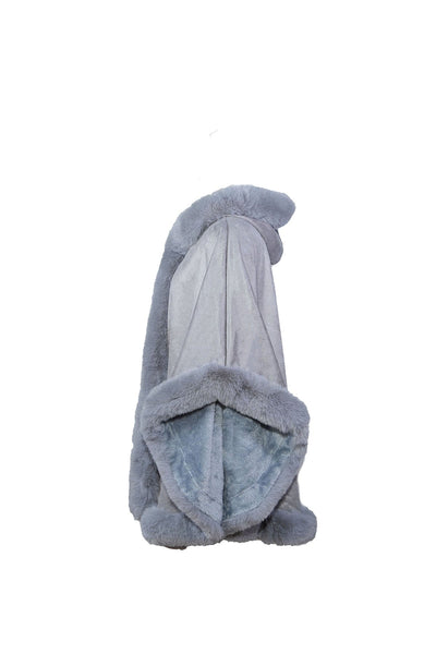 Women's Hooded Cape Exclusive Design - Grey