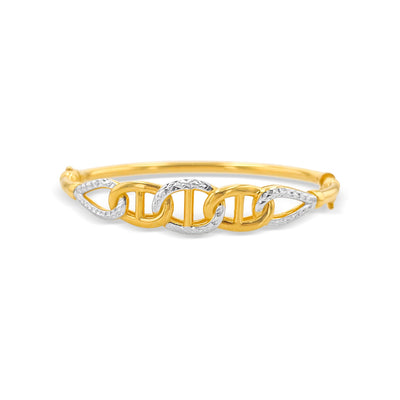 Lucchi 22k Yellow-Gold and White-Gold - Bracelet Style 11