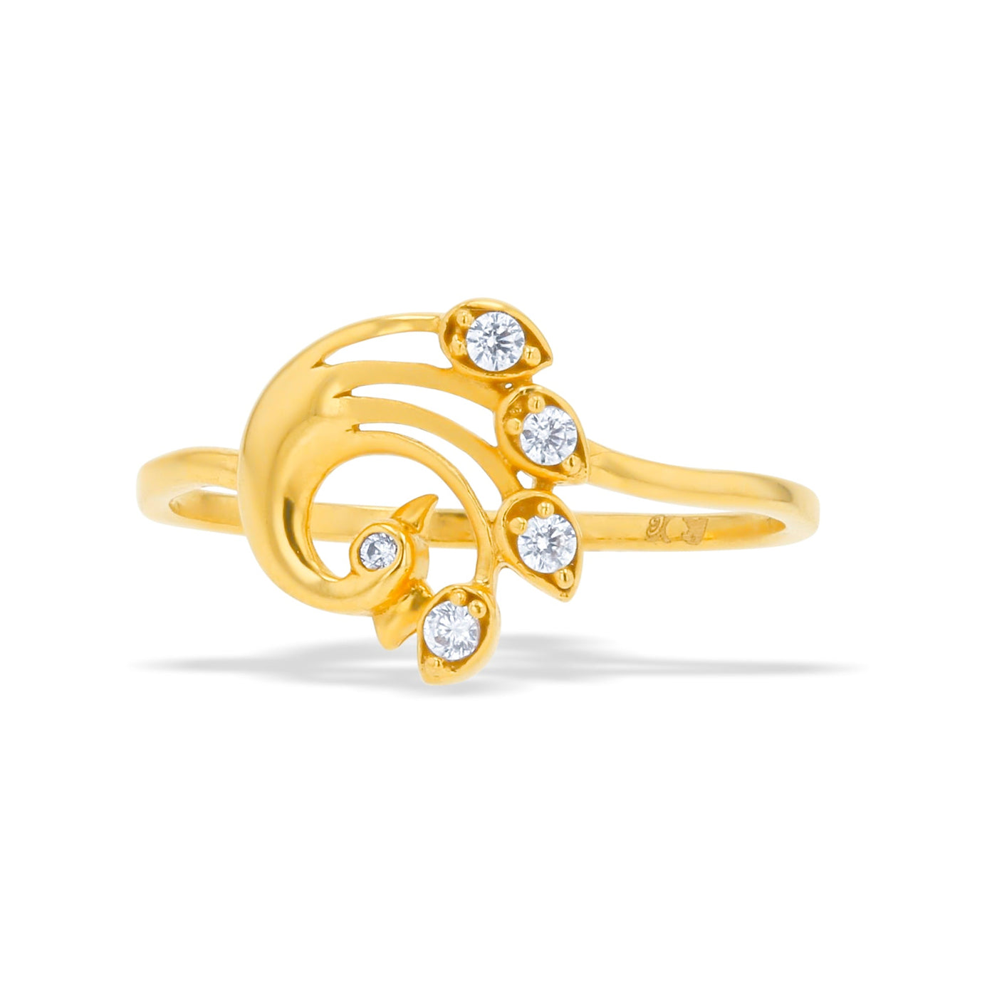 Lucchi 22k Yellow Gold with Stone - Ring Style 71