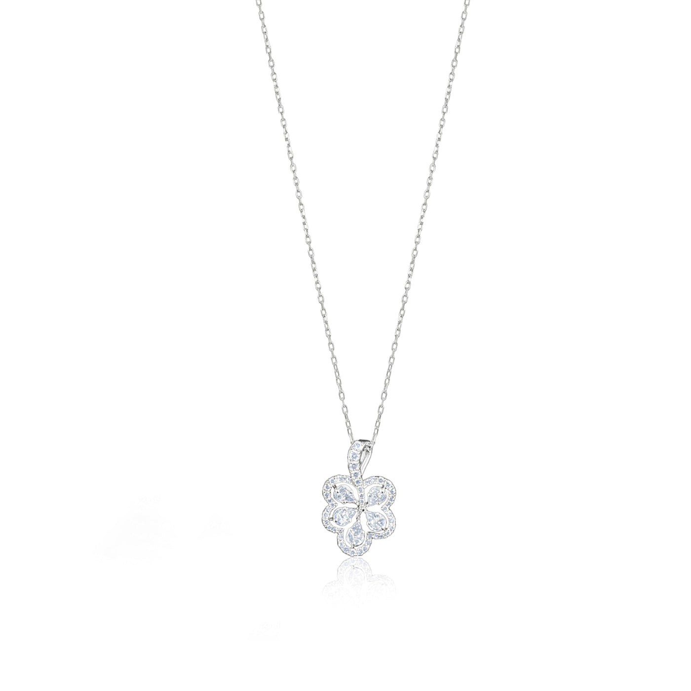 Lucchi 18k White Gold with Diamond - Pendant Style 7