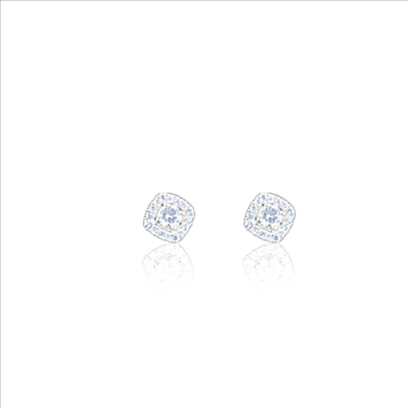 Lucchi 18k White Gold with Diamond - Earring Style 13