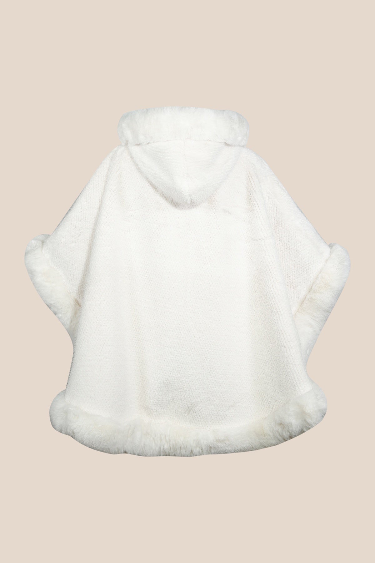 Women's Hooded Cape Exclusive Design - White