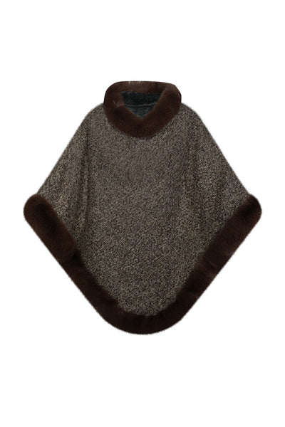 Women's Poncho Exclusive Design - Brown