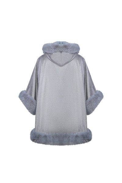 Women's Hooded Cape Exclusive Design - Grey