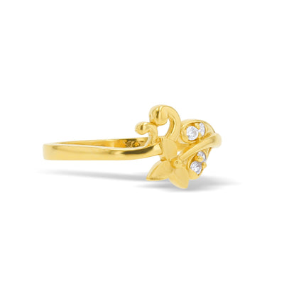 Lucchi 22k Yellow Gold with Stone - Ring Style 74