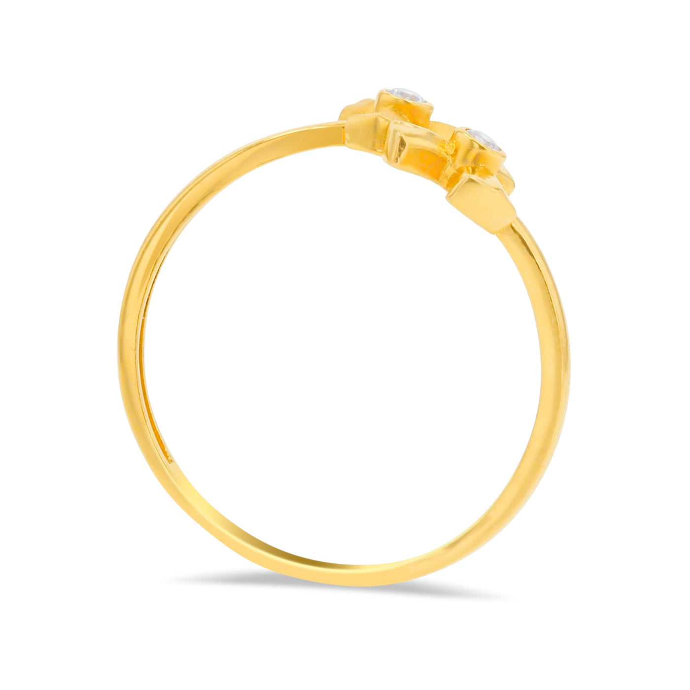 Lucchi 22k Yellow Gold with Stone - Ring Style 80