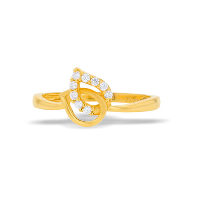 Lucchi 22k Yellow Gold with Stone - Ring Style 82