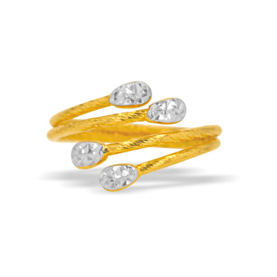 Lucchi 22k Yellow and White Gold - Ring Style 76