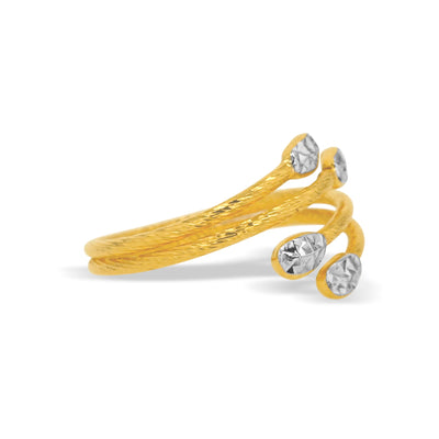 Lucchi 22k Yellow and White Gold - Ring Style 76