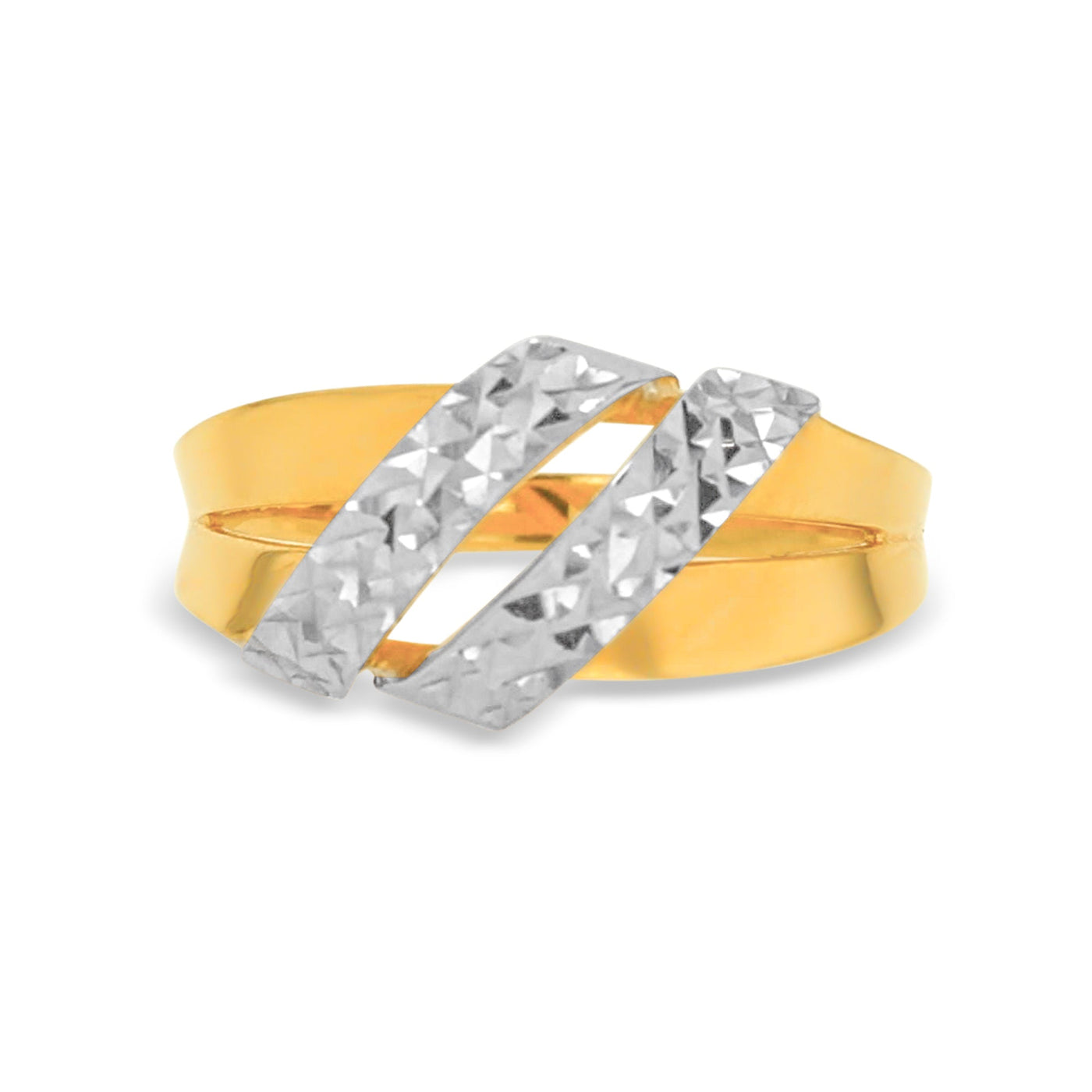 Lucchi 22k Yellow and White Gold - Ring Style 87