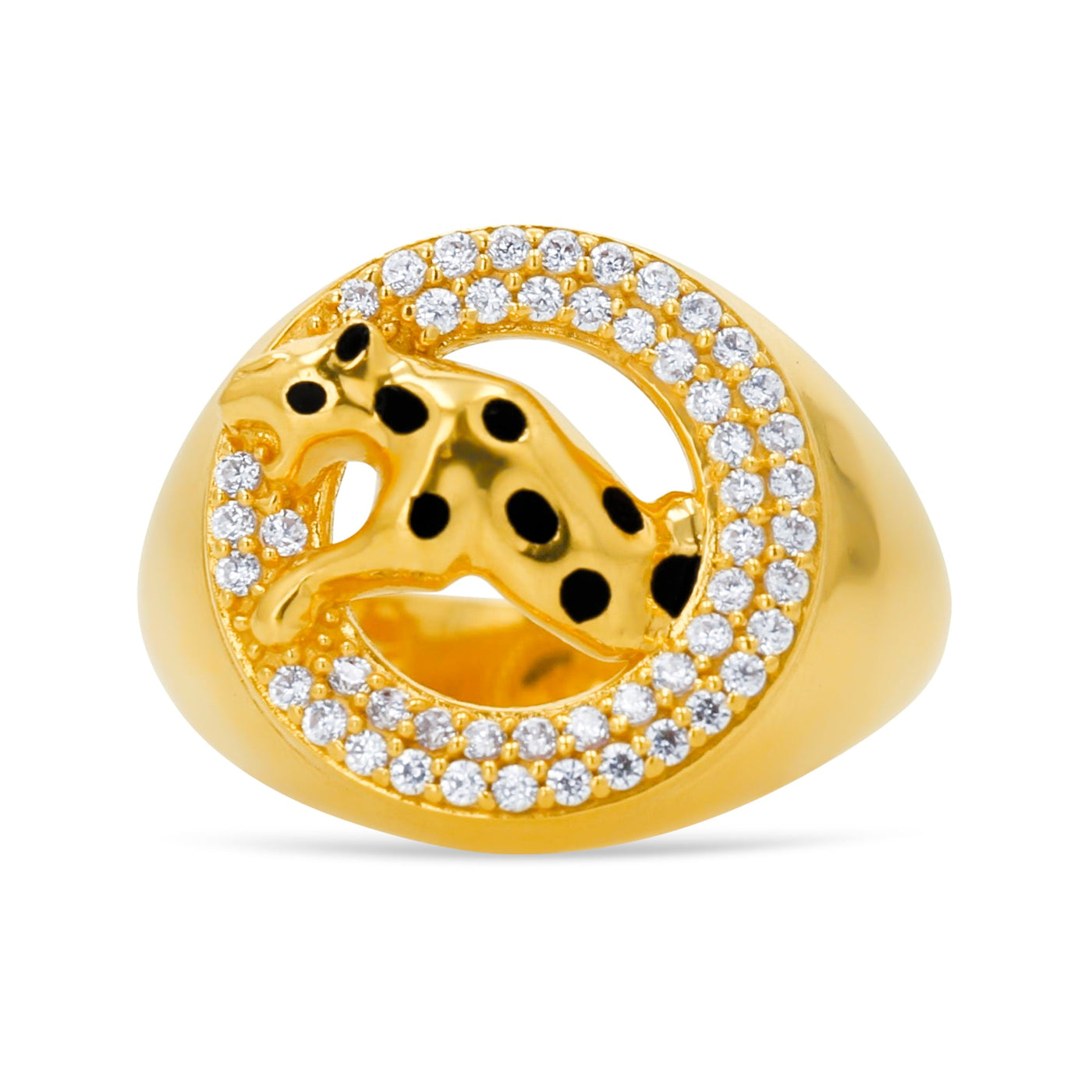 Lucchi 22k Yellow Gold with Stone - Ring Style 69 (Men's Ring)