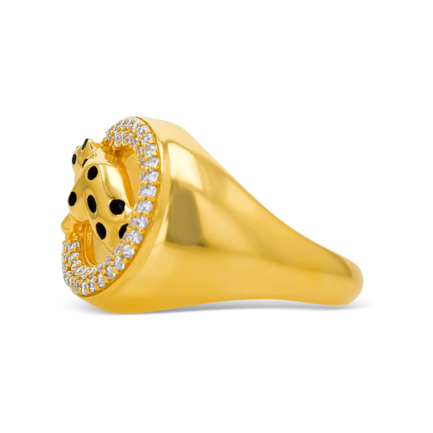 Lucchi 22k Yellow Gold with Stone - Ring Style 69 (Men's Ring)