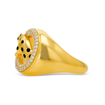 Lucchi 22k Yellow Gold with Stone - Ring Style 69 (Men's Ring)