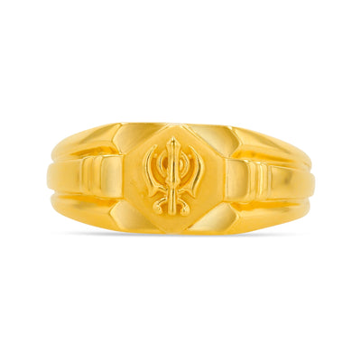 Lucchi 22k Yellow Gold - Ring Style 60 (Men's Ring)