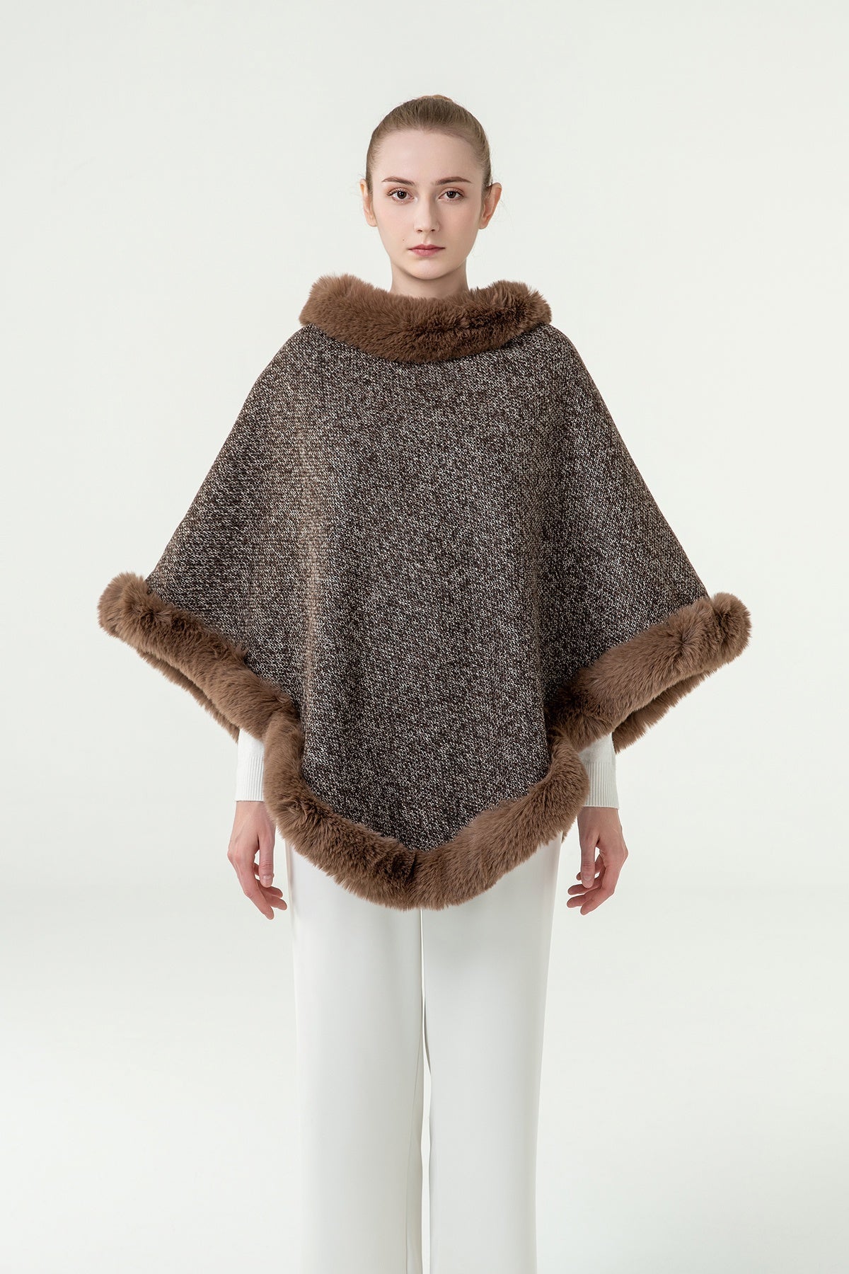 Women's Poncho Exclusive Design - Beige