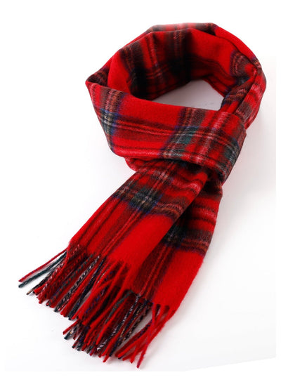 100% Pure Cashmere Royal Stewart Scarf - Big Size