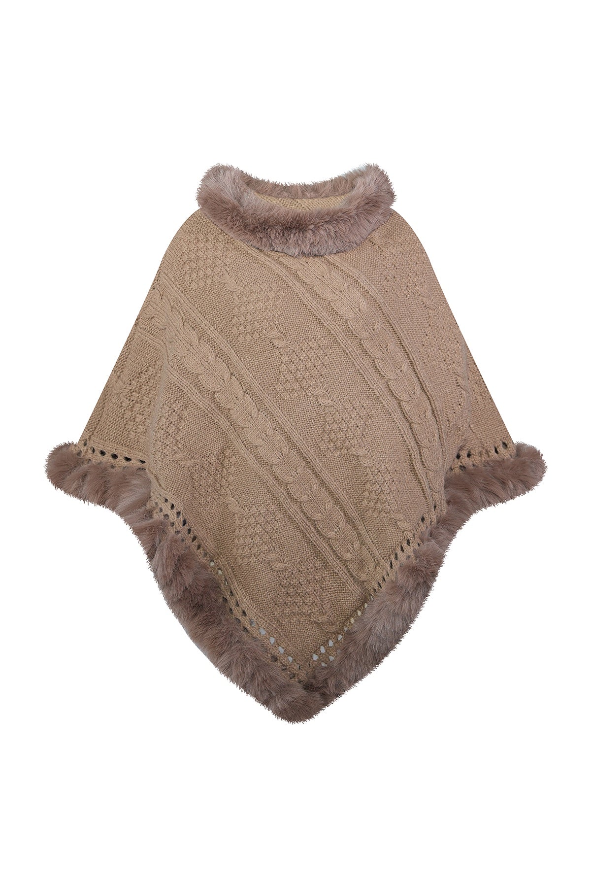 Women's Poncho Exclusive Design - Beige