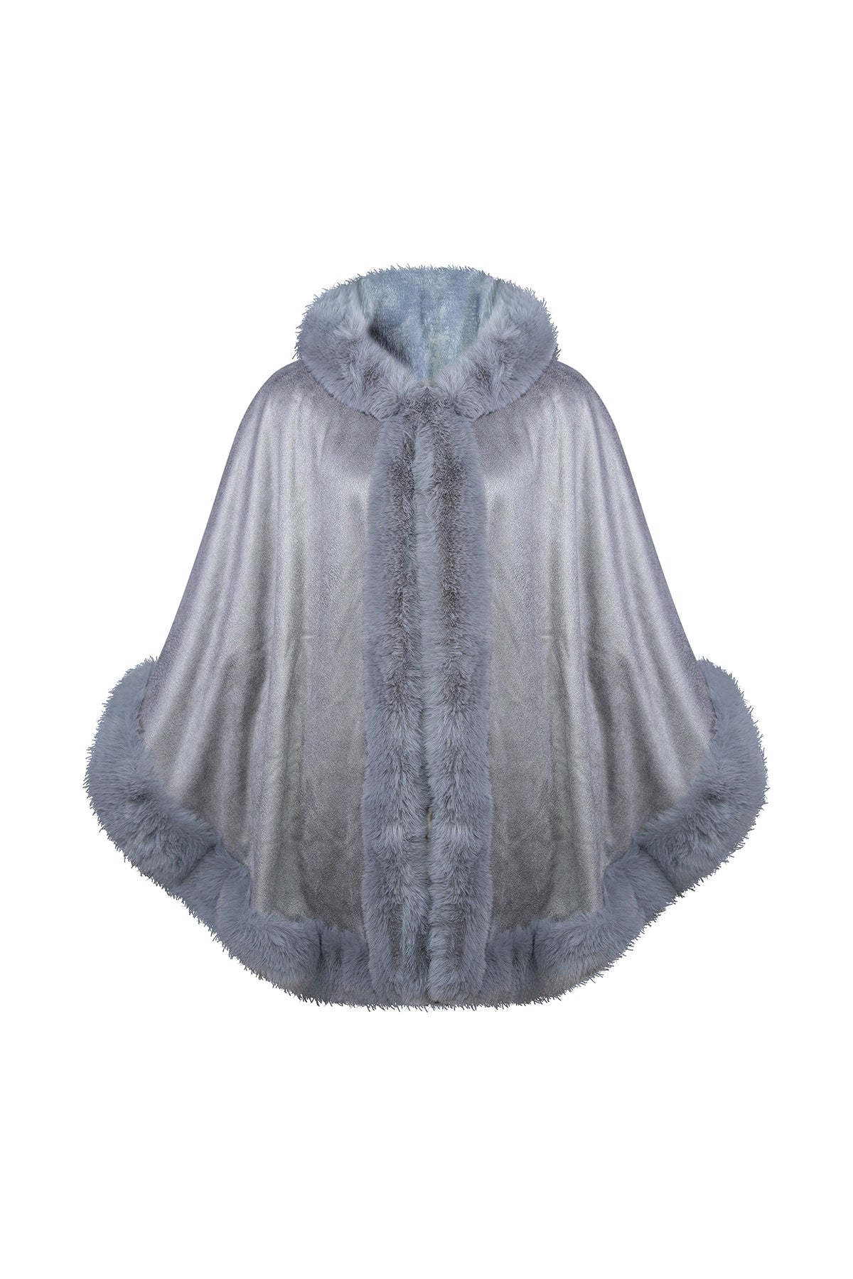 Women's Hooded Cape Exclusive Design - Grey