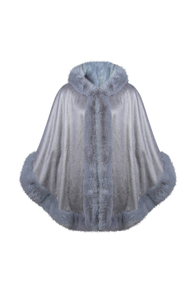 Women's Hooded Cape Exclusive Design - Grey