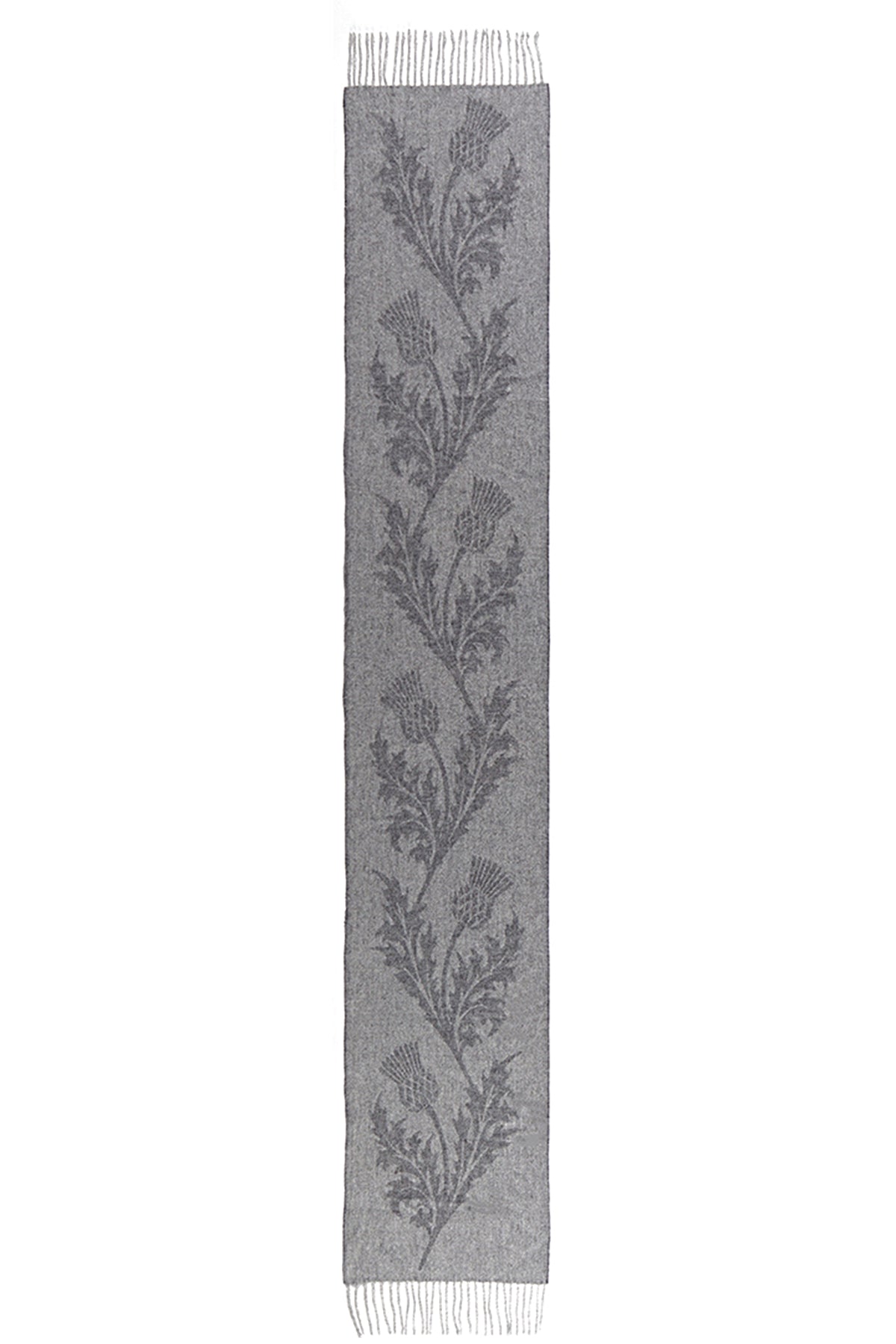 Scarf Single Thistle Grey 100% Pure Lambswool