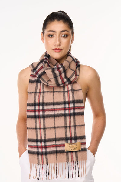 Cashmere Thomson Camel Light Tartan