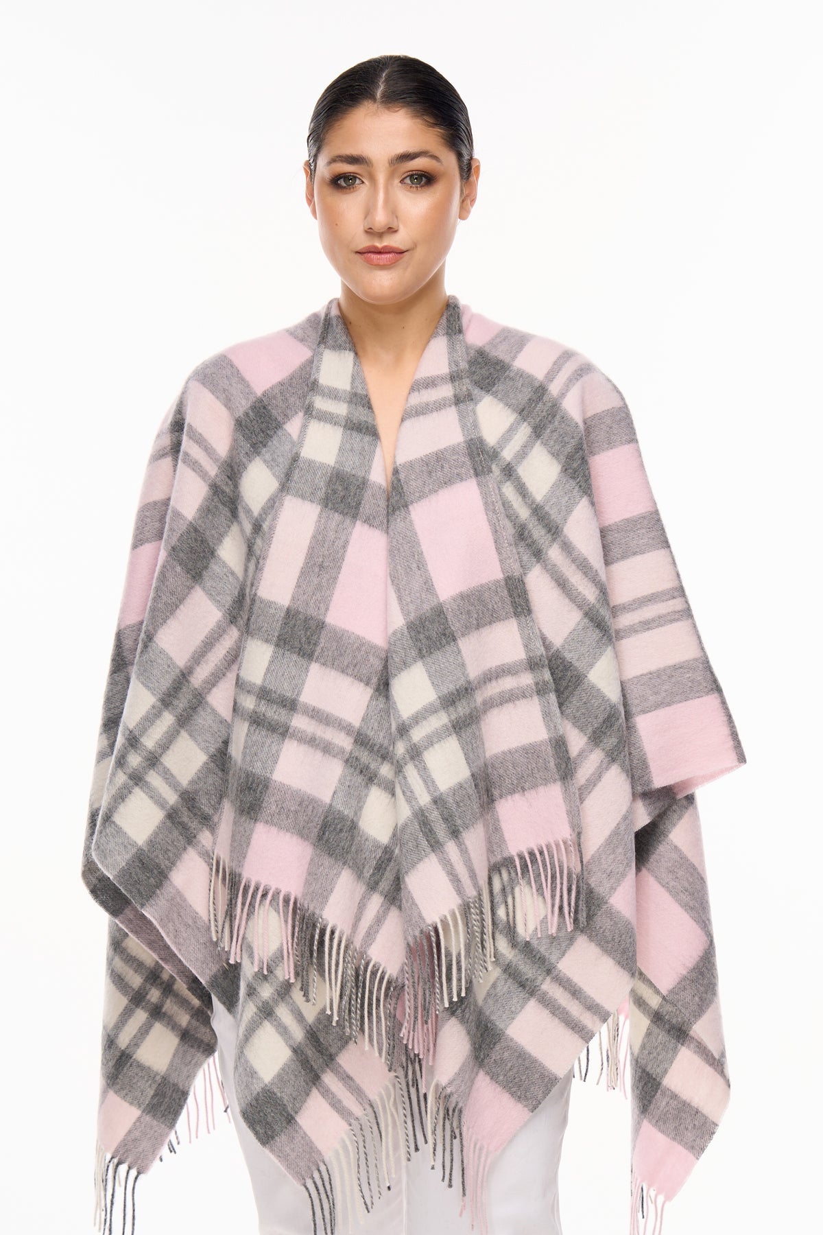 Cape DC Design Pink Poncho 100% Pure Lambswool