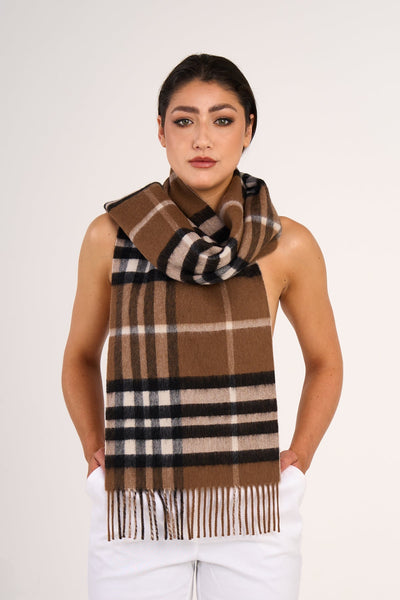 EC 100% Pure Lambswool Big Brown Scarf