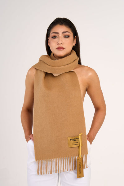 EC 100% Pure Lambswool Big Camel Scarf