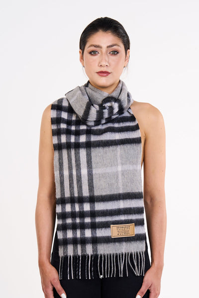 Scarf DC Classic Grey 100% Pure Lambswool