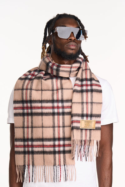 Cashmere Thomson Camel Light Tartan