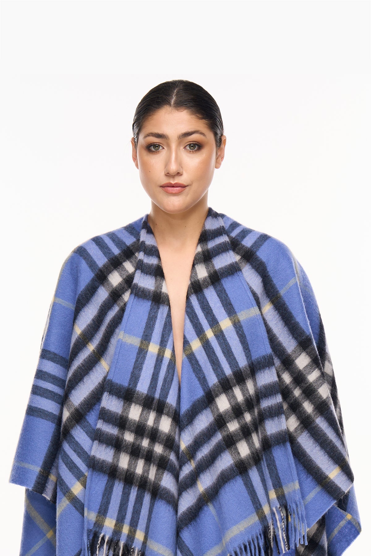 Cashmere Cape DC Classic Blue Poncho