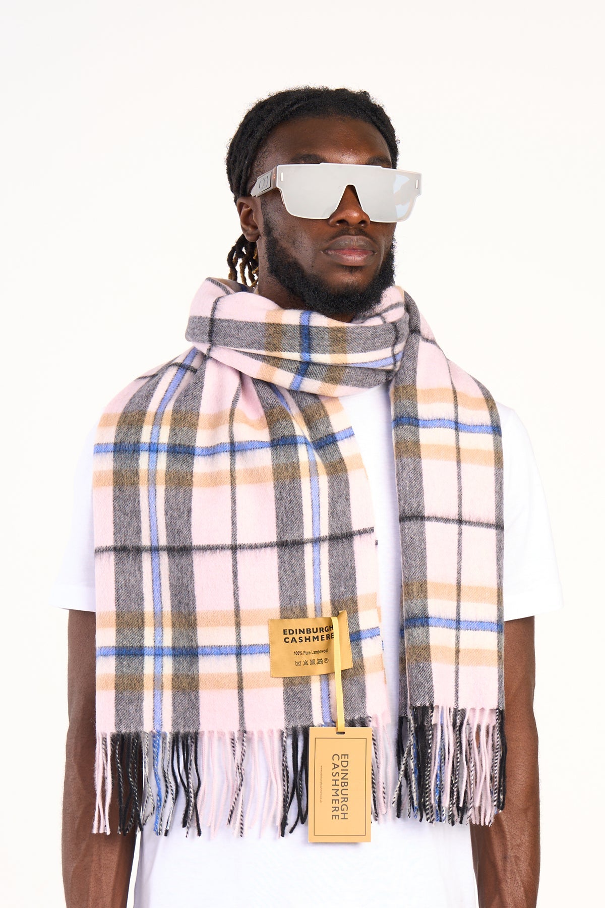 Scarf Luxury Exclusive Iconic Design EC Check Oversized