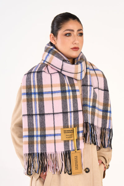 Scarf Luxury Exclusive Iconic Design EC Check Oversized