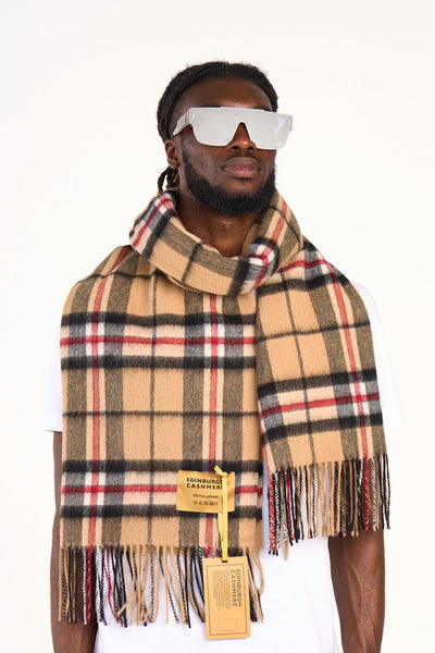 Scarf Luxury Exclusive Iconic Design EC Check Oversized