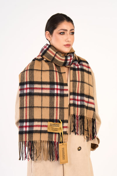 Scarf Luxury Exclusive Iconic Design EC Check Oversized