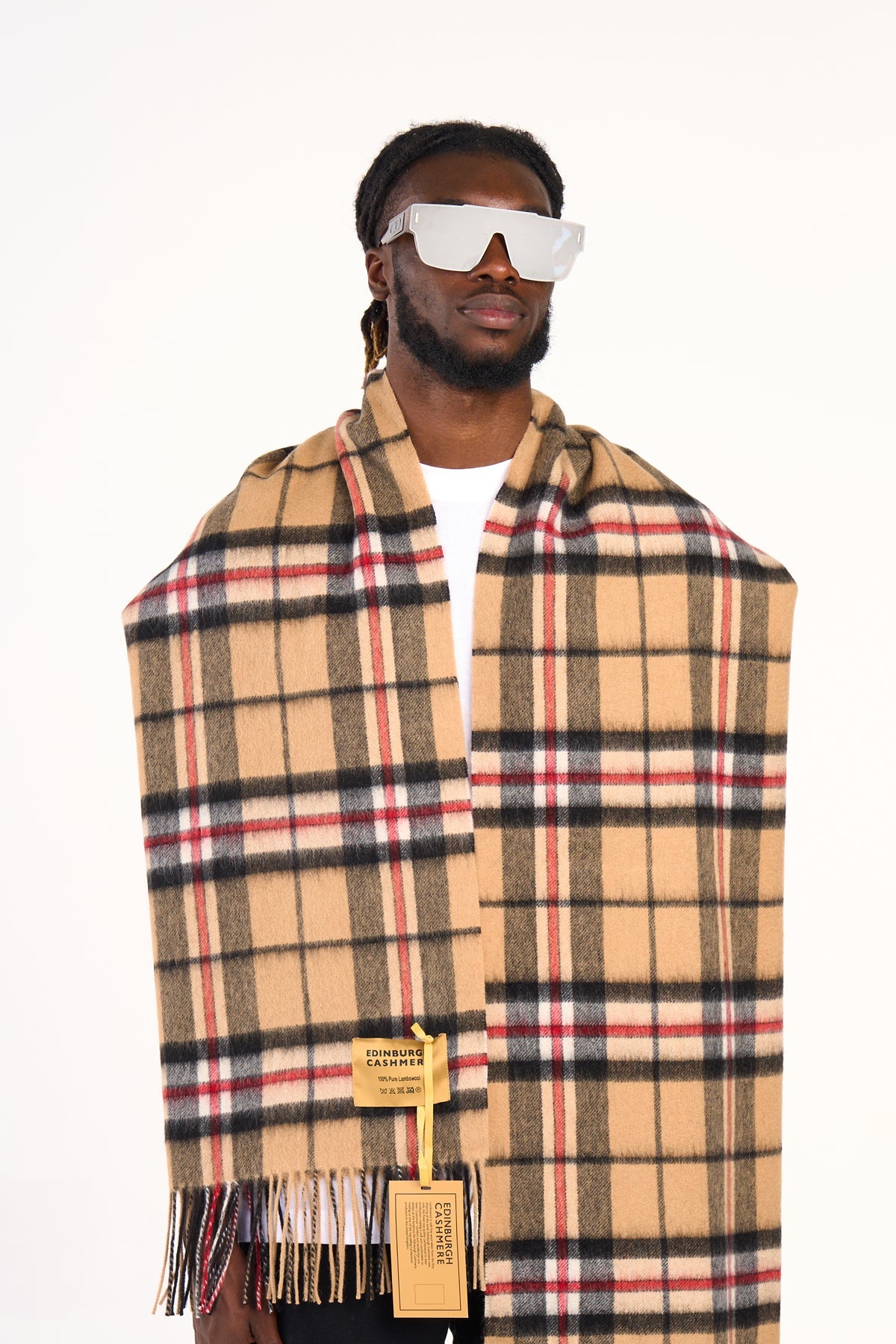 Scarf Luxury Exclusive Iconic Design EC Check Oversized