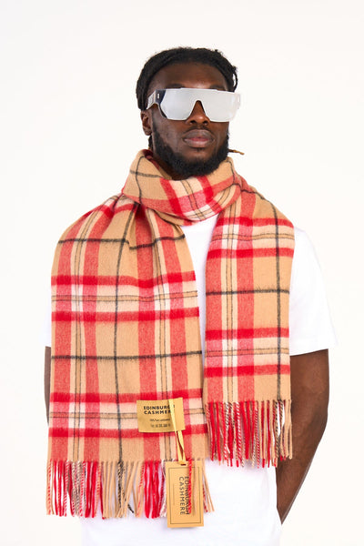 Scarf Luxury Exclusive Iconic Design EC Check Oversized