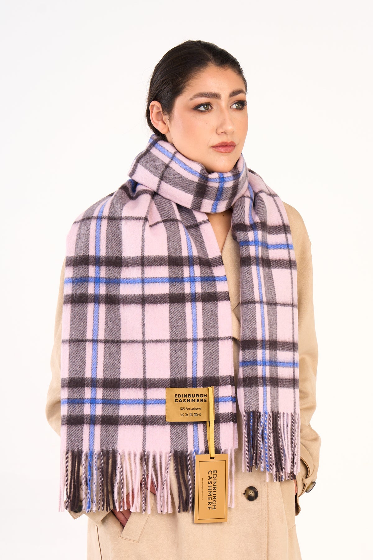 Scarf Luxury Exclusive Iconic Design EC Check Oversized