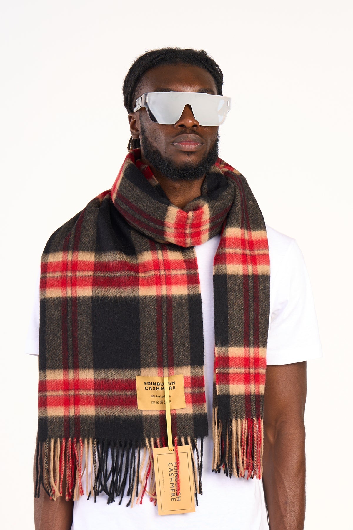 Scarf Luxury Exclusive Iconic Design EC Check Oversized