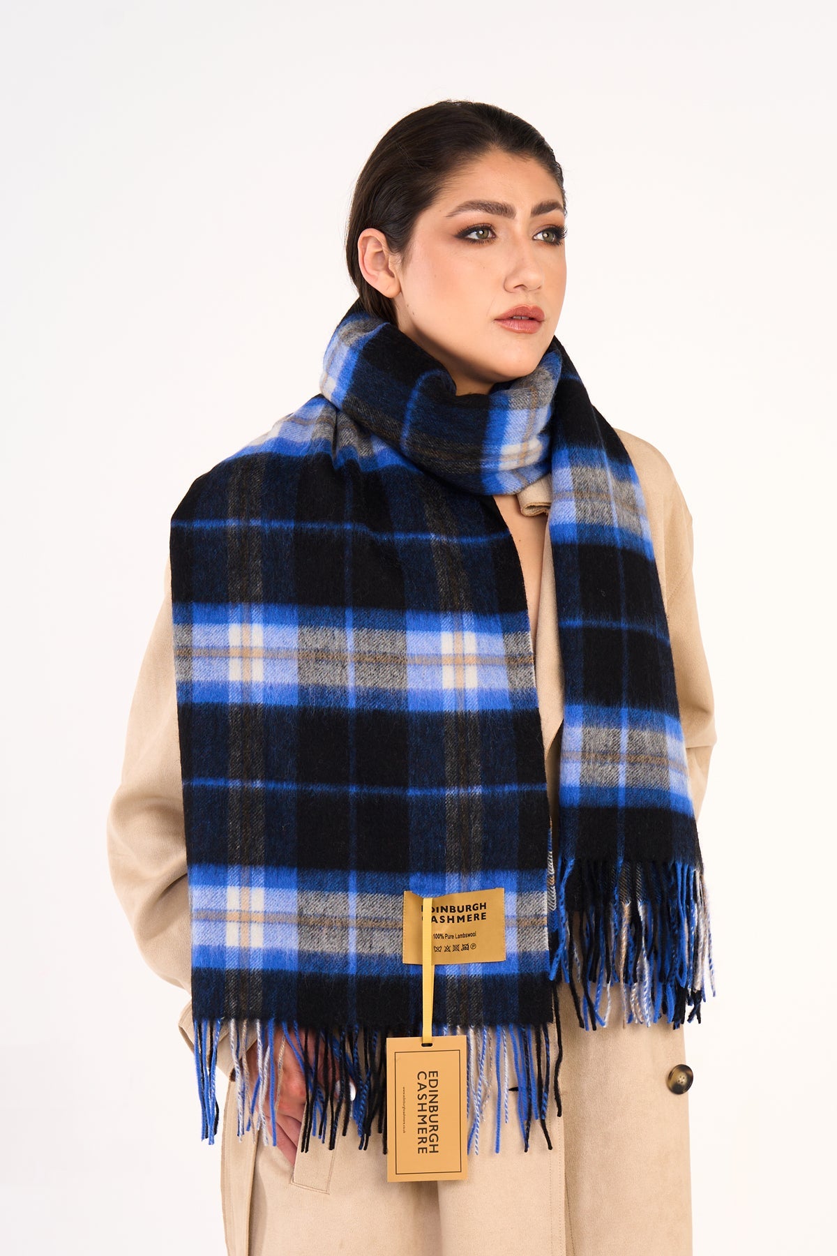 Scarf Luxury Exclusive Iconic Design EC Check Oversized